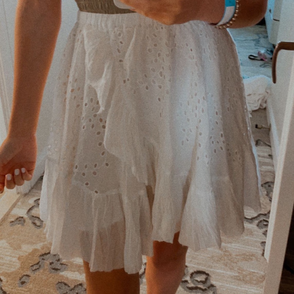 Free people one eyelet mini skirt